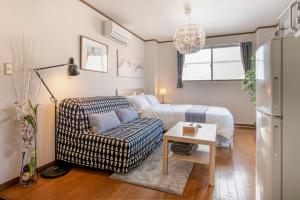 Posezení v ubytování Uhome Ueno Apartment 4