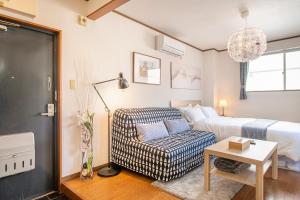 Posezení v ubytování Uhome Ueno Apartment 4