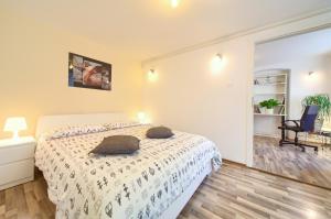Posteľ alebo postele v izbe v ubytovaní Apartment City Center