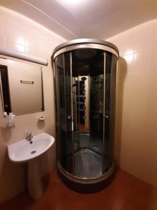 A bathroom at Hotel Dio Lakrua