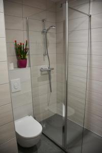 Koupelna v ubytování Sud Hotel