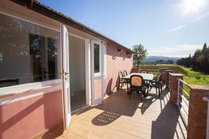 En balkon eller terrasse på Podere Ricciolino