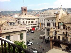A general view of Genova or a view of the city taken from Az apartmant