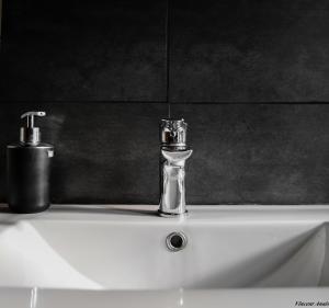 Bilik mandi di Gîte du tilleul - 2 étoiles - domaine de l'olivier