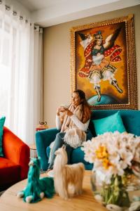 Ruang duduk di Muru Homely Hotel Cusco
