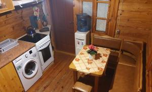 Kuchyň nebo kuchyňský kout v ubytování Holiday Home Dālderi