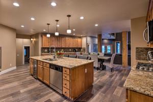 a kitchen with a sink and a counter top at Sleek Reno-Lake Tahoe Retreat, 4 Mi to Ski Mt Rose in Reno