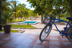 Jízda na kole v ubytování Royal Palm Bacalar Cabañas & Lagoon Club nebo okolí