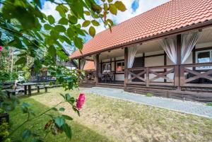 Vonkajšia záhrada v ubytovaní Dom Kaszubski nr 65