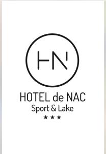 ナーゴ・トルボレにあるHotel De Nacのホテルドナックスポーツ&湖のロゴ