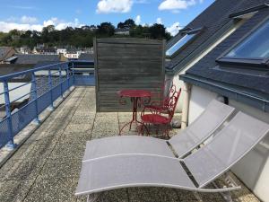 Balkón nebo terasa v ubytování Kerocéan appartement vue sur mer