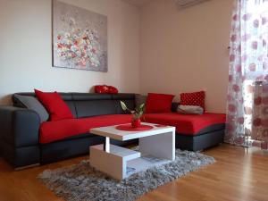 Posezení v ubytování Apartment West