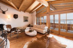 Posezení v ubytování Das Kitz - deLuxe Chalet Valerie