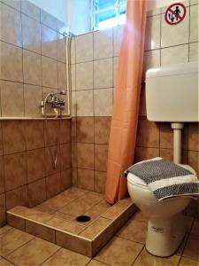 Koupelna v ubytování Hotel Acropolis Metsovo
