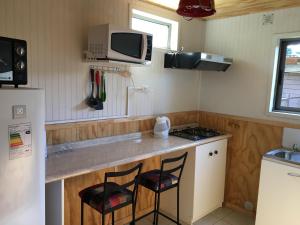 Dapur atau dapur kecil di Alojamiento Parque Schott