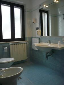 Koupelna v ubytování Albergo Belvedere