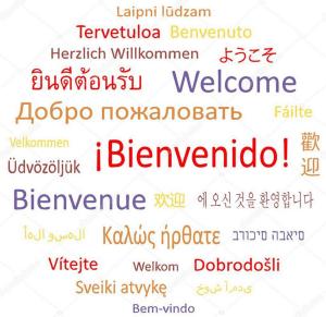 a word list of different languages in different fonts at Dream View in Adeje