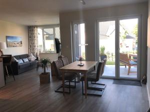 Posezení v ubytování Ferienwohnung MeerZeitPerle