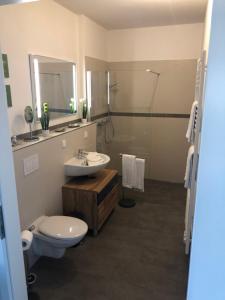 Koupelna v ubytování Ferienwohnung MeerZeitPerle