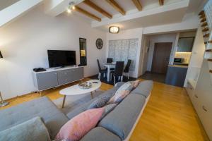 Televízia a/alebo spoločenská miestnosť v ubytovaní Apartament51 + 3 fotografie