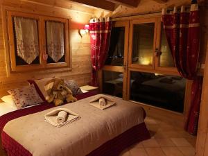 Postel nebo postele na pokoji v ubytování Chalet Rosalie