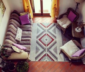 Posezení v ubytování B&B Grano e Lavanda