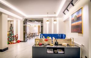 Posezení v ubytování Hotel Wilder Mann