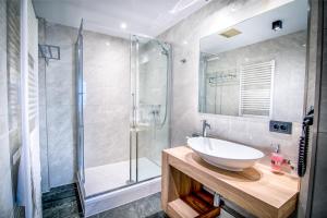 Koupelna v ubytování Hotel Wilder Mann