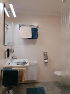 A bathroom at Apartmenthaus Oberlehen