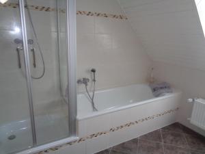 Ванная комната в Ferienwohnung Kapust