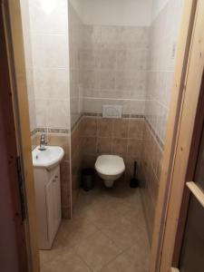 Koupelna v ubytování Apartment Lipno Šumava pro 8 hostů