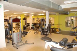 Fitness centrum a/nebo fitness zařízení v ubytování Melbu Hotell