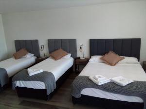 En eller flere senge i et værelse på Appin Village Motel
