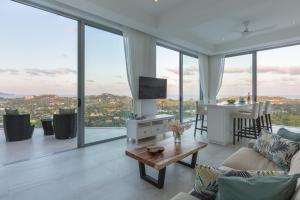 Χώρος καθιστικού στο Sam-Kah Residence 8 Suite 2