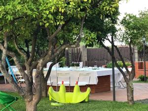 Vonkajšia záhrada v ubytovaní Villa Carolea