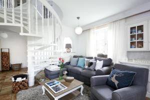 Posezení v ubytování Ferienhaus Nest