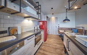 Η κουζίνα ή μικρή κουζίνα στο THOMSN Central Hotel & Appartements