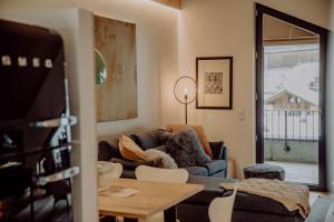 Postel nebo postele na pokoji v ubytování vier mäderlhaus
