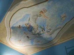 フィレンツェにあるSuite Imperiale Florenceの天井画