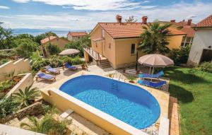 Výhled na bazén z ubytování Casa Fiorella Ika-Opatija nebo okolí