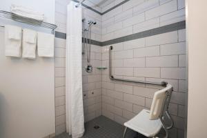 A bathroom at Tower Inn & Suites