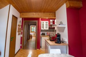 Kuchyňa alebo kuchynka v ubytovaní Haus am Römerbad