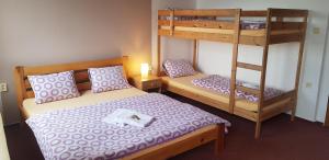 Katil atau katil-katil dalam bilik di Hotel Rohanov