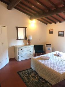 2-BR 1 bath abode with 2 AC units in the Chianti hills!客房内的一张或多张床位