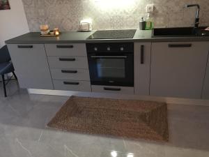 Kuchyň nebo kuchyňský kout v ubytování Villa Primosten