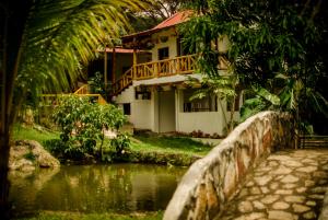 Κήπος έξω από το Finca Turística Santa Bárbara