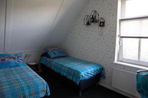 מיטה או מיטות בחדר ב-Bed and breakfast Hoeve Spoorzicht