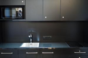 Kuchyň nebo kuchyňský kout v ubytování Burgus - Design Suites & Apartments
