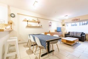 Χώρος καθιστικού στο Centrally located apartment in Knokke