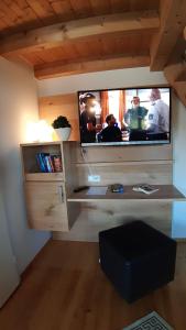 TV a/nebo společenská místnost v ubytování Traumhafte Ferienwohnung mit Pool